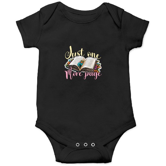 Reading Just One More Page Literature Avid Reader Onesies