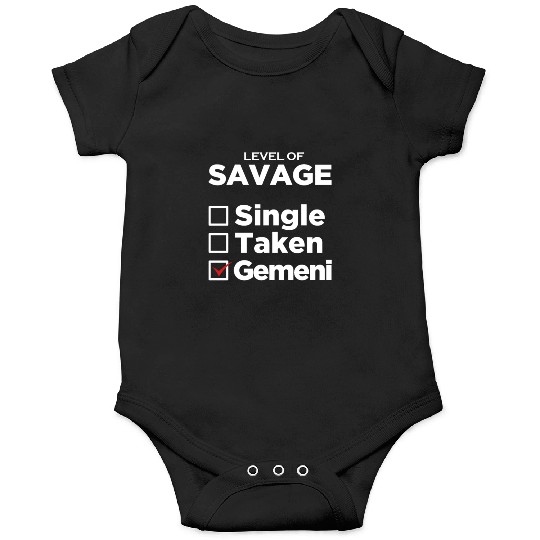 Zodiac Single Taken Gemini Onesies