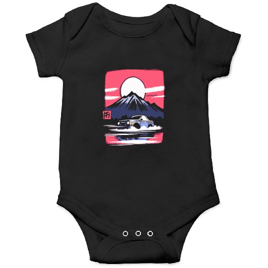 Japan Red Sun Mountain Racer Onesies