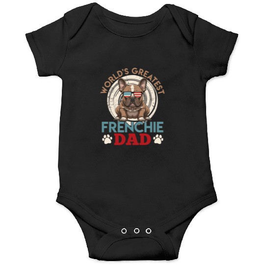 Frenchie Dad French Bulldog Owner Men Onesies