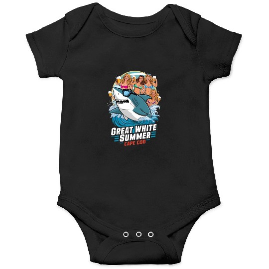 Stylish Great White Shark Onesies (Cape Cod)