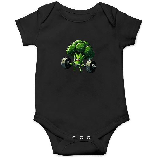 Deadlift Broccoli Gym Fitness Motivation Onesies