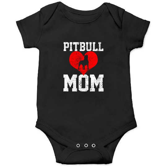 Pitbull Mom Love Mama Unique Artistic Expression Onesies