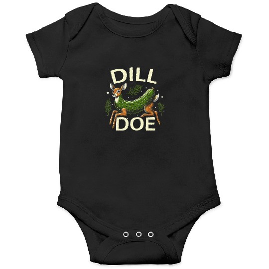 Raunchy Vulgar Naughty Gag Dill Pickle Deer Doe Onesies