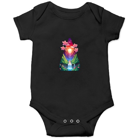 sunrise waterfall scenery Onesies