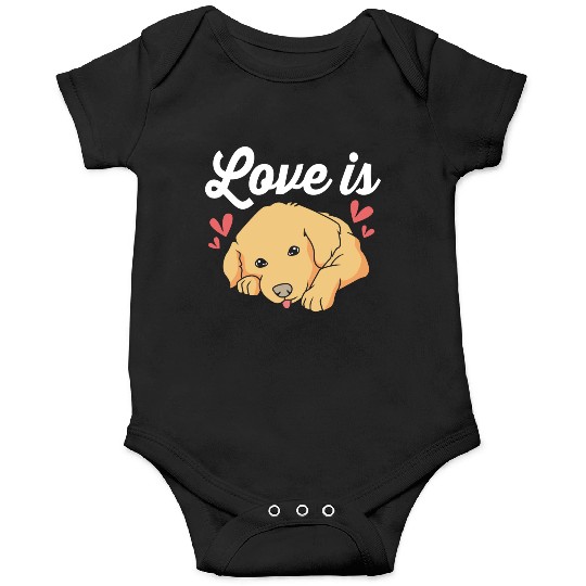 Dog Lover Pet Puppy I Love My Golden Retriever Onesies