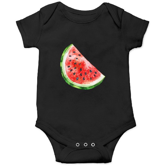 Watermelon Clipart - Fresh Summer Fruit Designs, Onesies