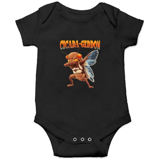 Funny Dabbing Cicada 2024 Dab Onesies