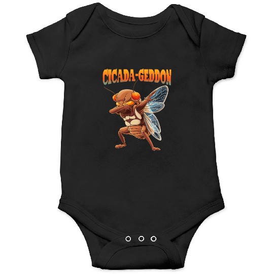 Funny Dabbing Cicada 2024 Dab Onesies