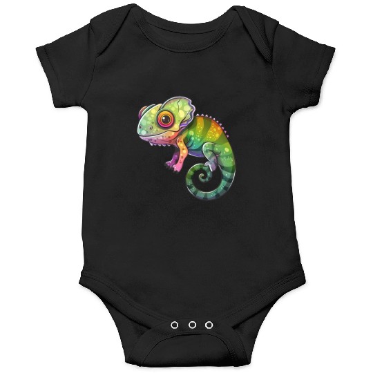 Colorful Chameleon Fantasy Creature Onesies