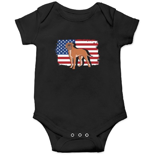 English Mastiff US Flag Bullmastiff Patriotic Dog Onesies