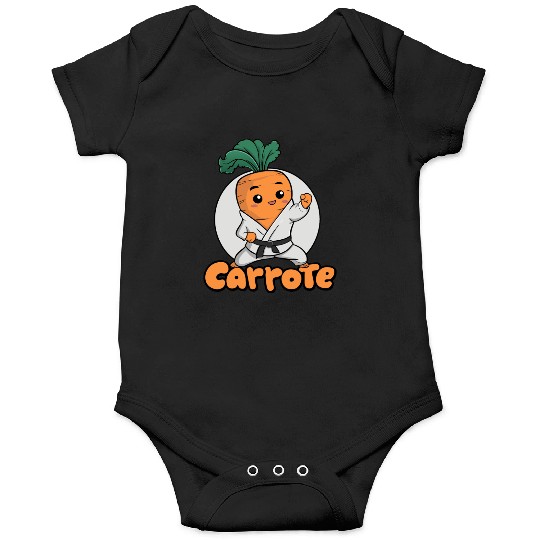 Cute Karate Carrot Design Onesies