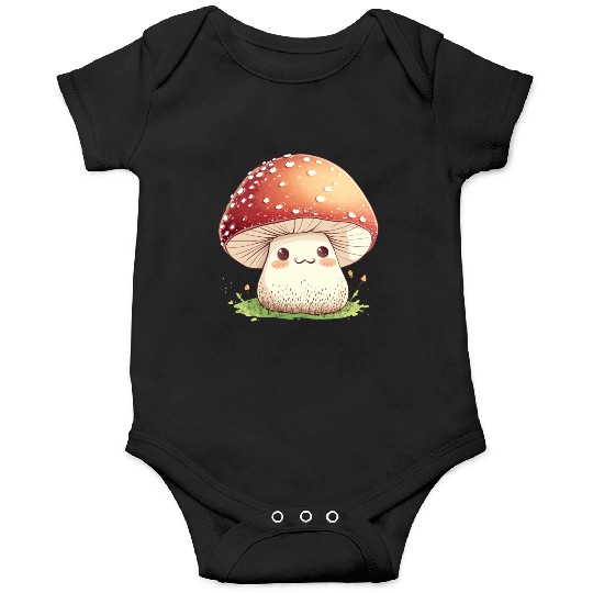 Cute Kawaii Mushrooms Clipart, Cute Mushrooms PNG Onesies