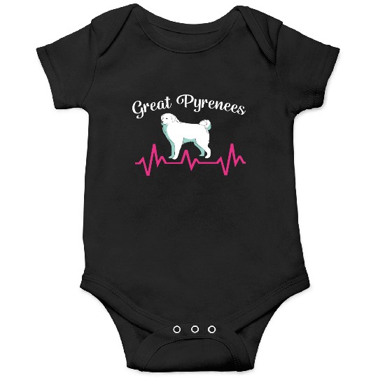 Pet Lover Great Pyrenees Dog Heartbeat Onesies