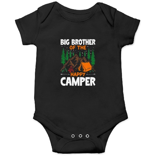 Big Brother of The Happy Camper Hiking Lover Onesies
