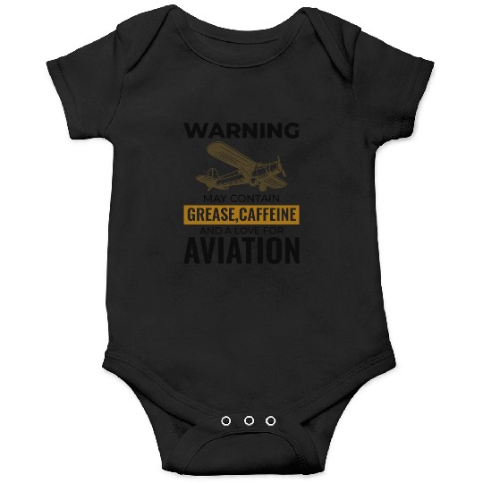 Aircraft Mechanic Aviation Technician Coffee Funny Onesies