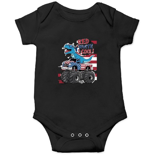 red nand cool 4th July Onesies