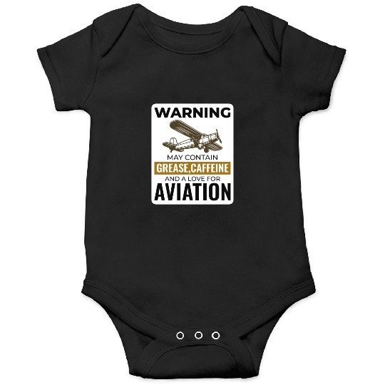 Aircraft Mechanic Aviation Technician Coffee Funny Onesies