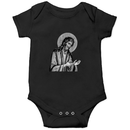 Scary Knight Clothing Catholic Praying Onesies