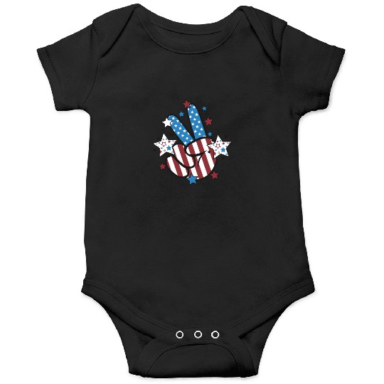 Peace Sign Freedom Onesies