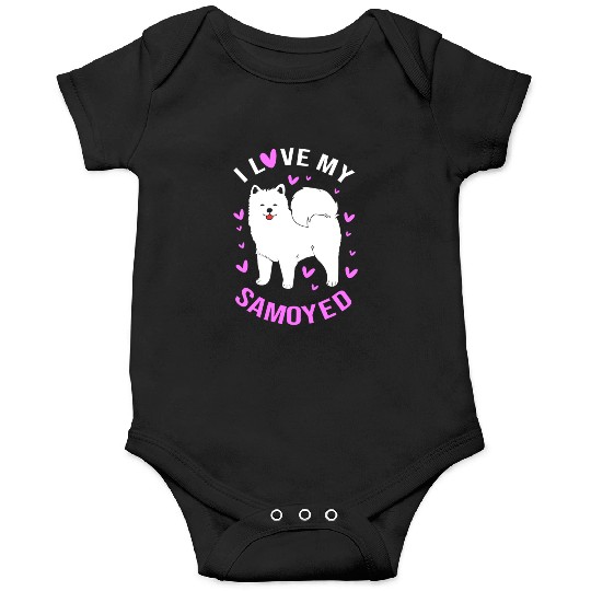 Dog Owner Pet Lover Dog Mom I Love Samoyed Onesies