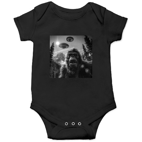 Graphic Bigfoot Sasquatch Selfie Onesies