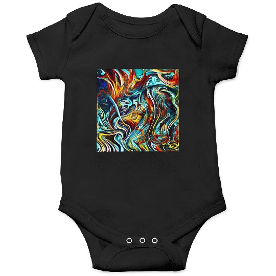 Multi abstrack Onesies