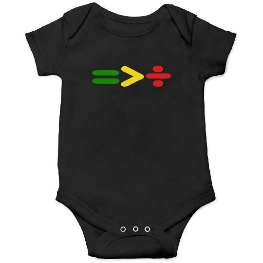 Juneteenth Equality Is Greater Than Division Afro Onesies