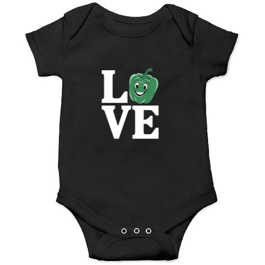 Bell Pepper Love Green Onesies