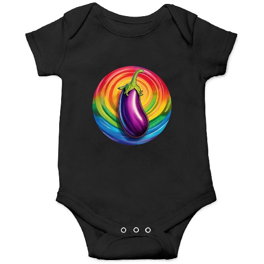 LGBTQ Eggplant Onesies