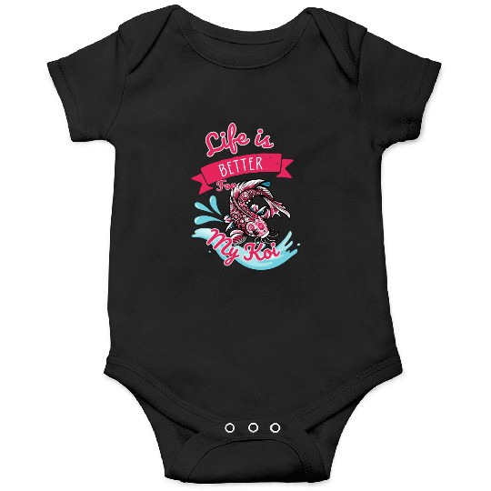 Koi fish swim gracefully Onesies