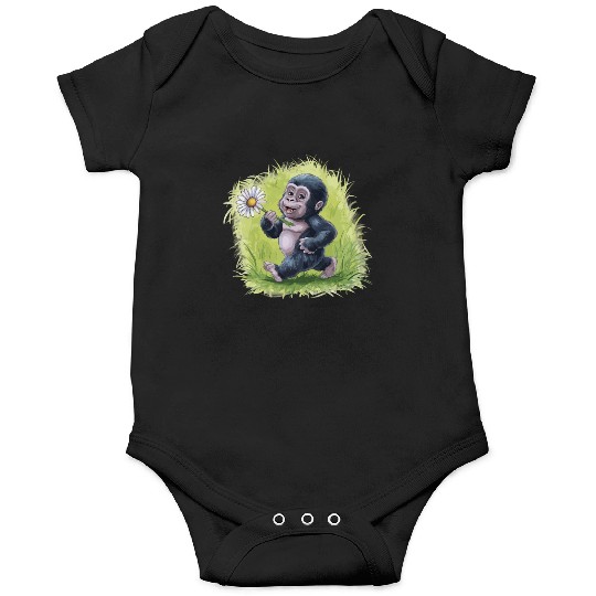 Cute Monkey for Kids for a Kid Onesies