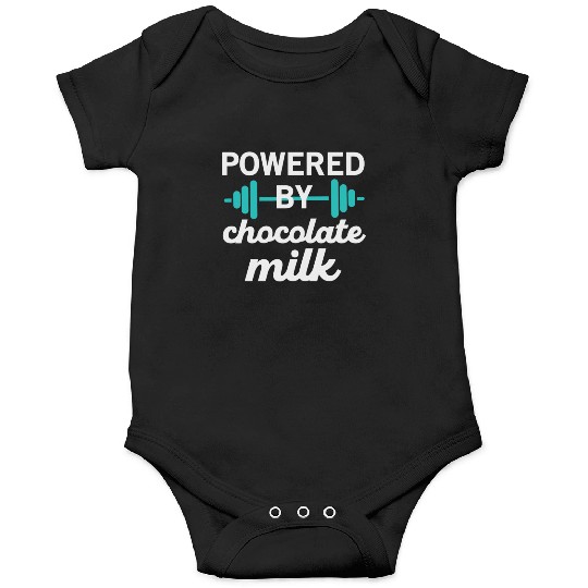 Powered by Chocolate Milk - Weight Lifting Onesies