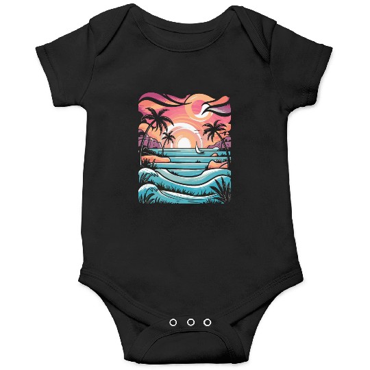 Azure Embrace Mediterranean Dreamscapes Onesies