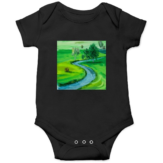 Serene River Path Onesies