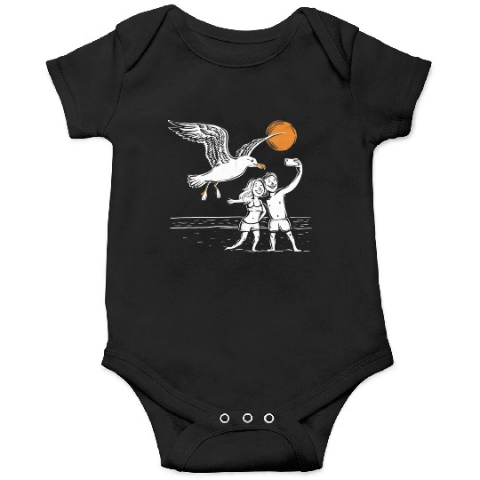 Seagull Surprise: The Ultimate Beach Photobomb Onesies