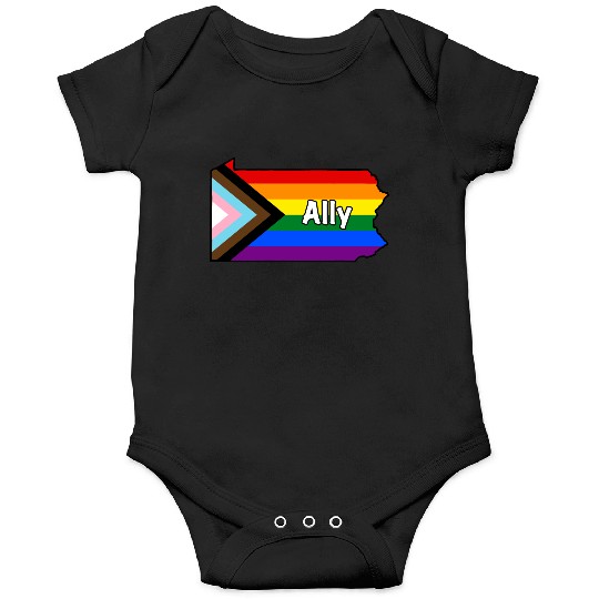Pennsylvania Pride Ally Progress Flag Onesies