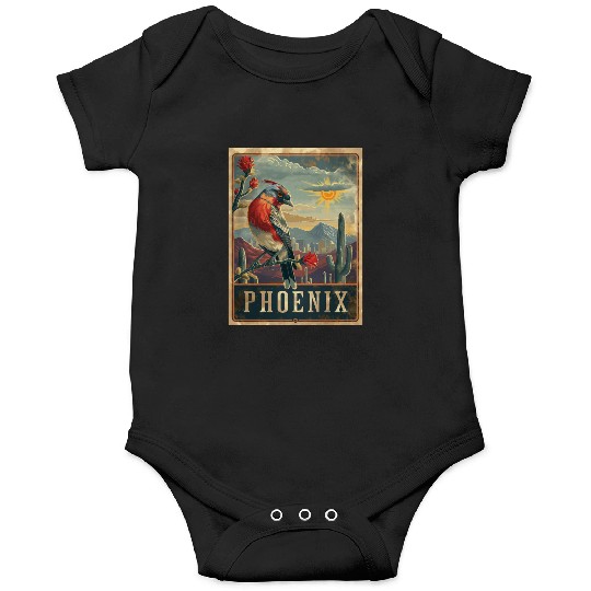 Retro Phoenix Arizonna Onesies