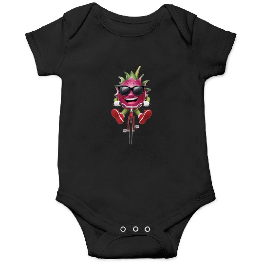 Dragon Fruit Cycling On Bike Realistic Onesies