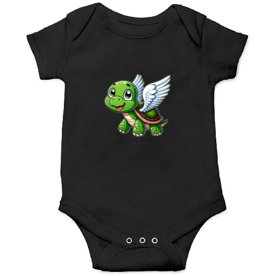 Turtle Angel Wings Halo Farm Farmer Onesies