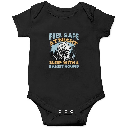 Basset Hound Feel Safe At Night Sleep Onesies