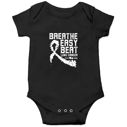 Breathe Easy Beat Lung Cancer Awareness Warriors Onesies