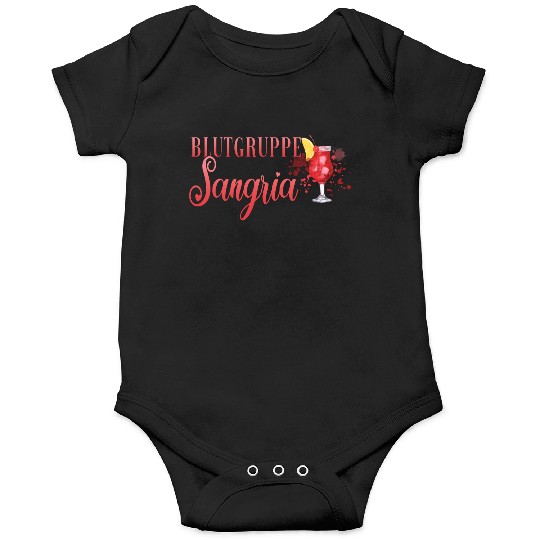 Cocktail Bartender Blutgruppe Sangria Onesies