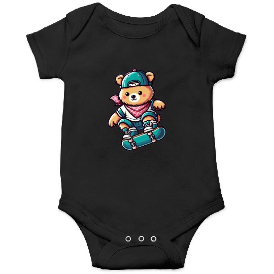 Cute Skater Bear Onesies