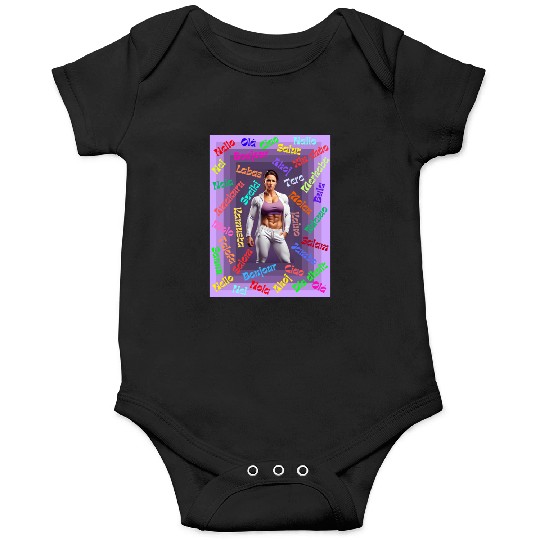 Multi language gym design Onesies