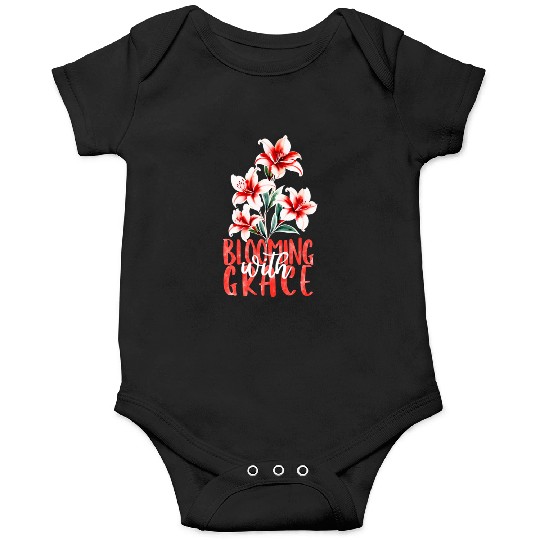 Elegant Red Azalea Watercolor Onesies