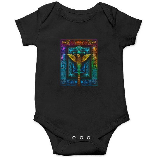 Hummingbird Colorful Mandala Animal Onesies