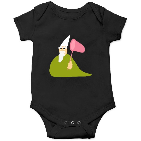 Crawly Gnome Tiny Green Wizard, Funny Green Gnome Onesies