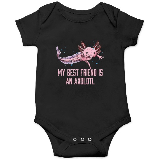 My Friend Is Axolotl Salamander Animal Lover Axolo Onesies