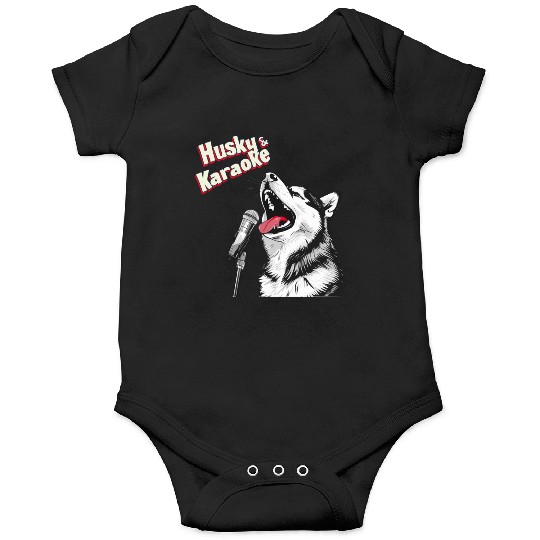Husky & Karaoke Dog Husky Lover Onesies